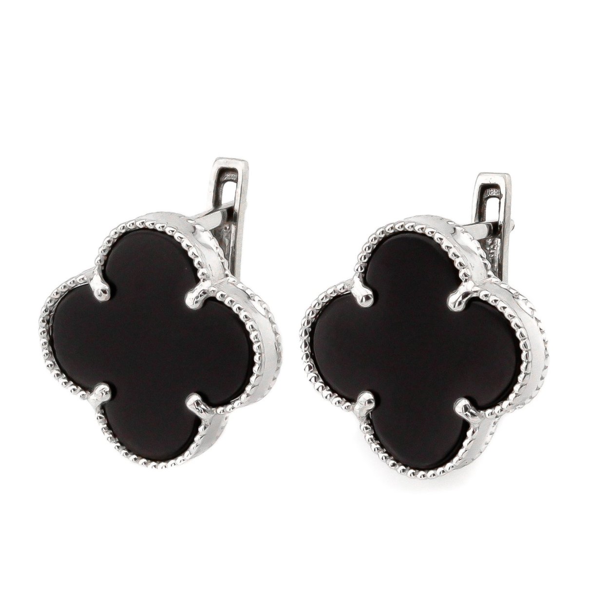 Серьги van Cleef четырехлистник