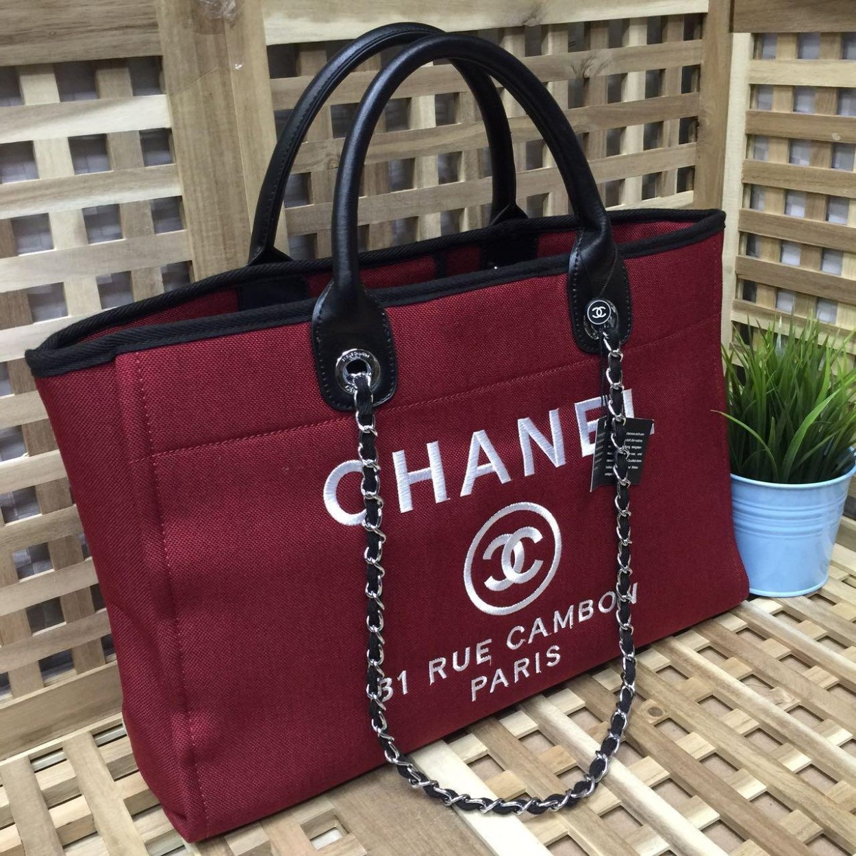 Сумка шоппер Chanel чёрная