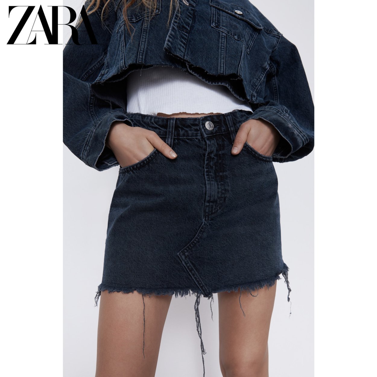 Мини юбка женская Zara TRF