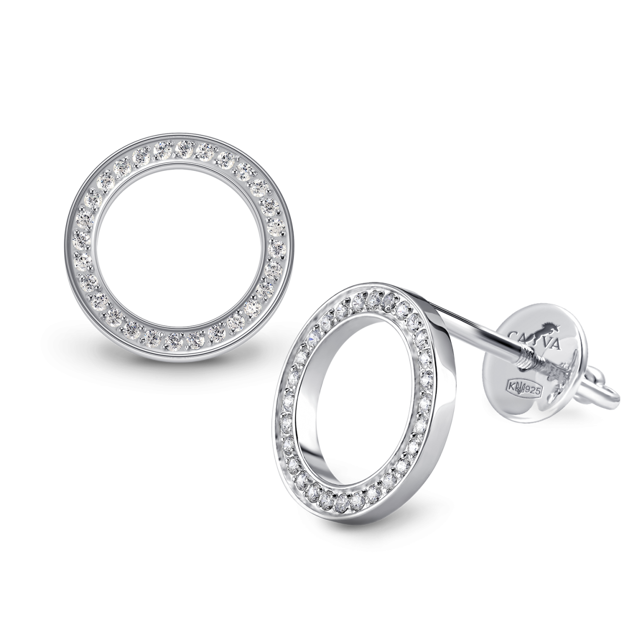 Серьги серебро lle 3
