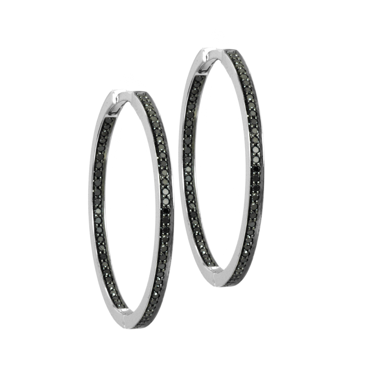 Серебряные серьги кольца Конго Империал s1653/AG-620 С бриллиантами