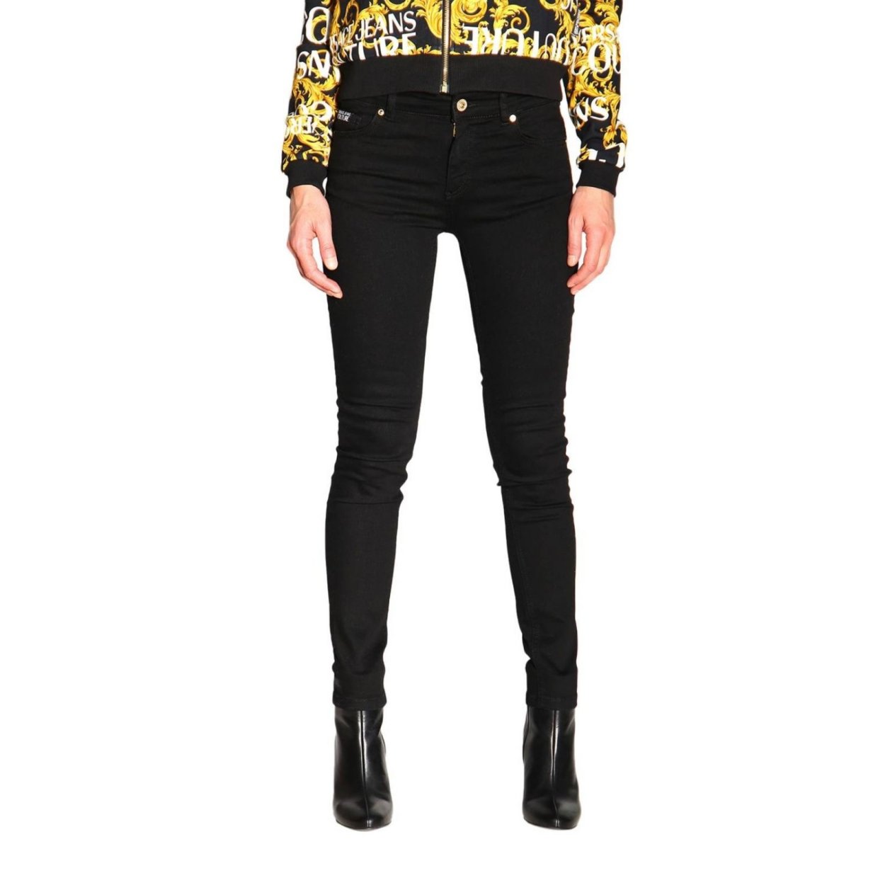Versace Jeans Black logo Jacket women