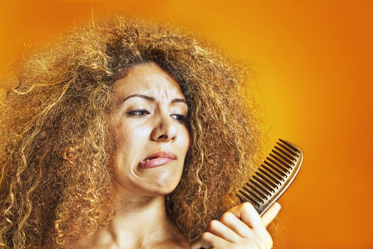 Frizzy hair и curly hair