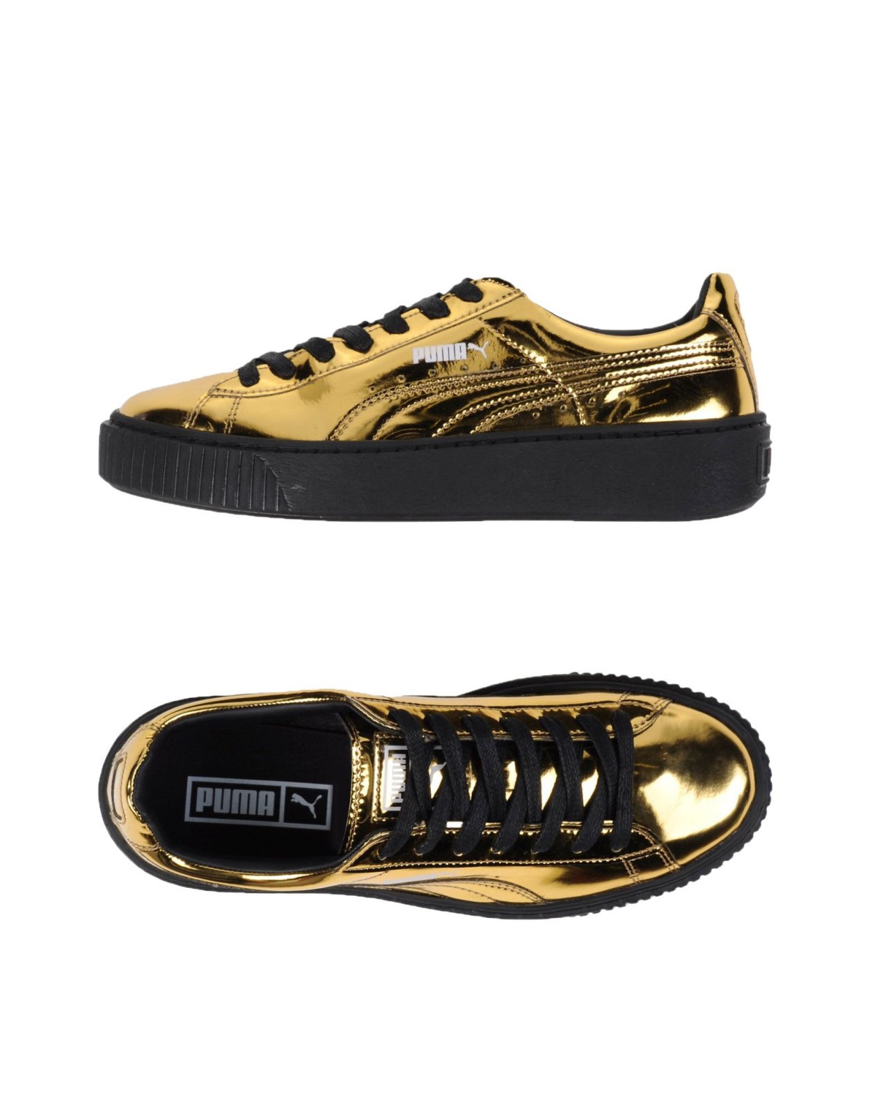 Puma кеды золотые