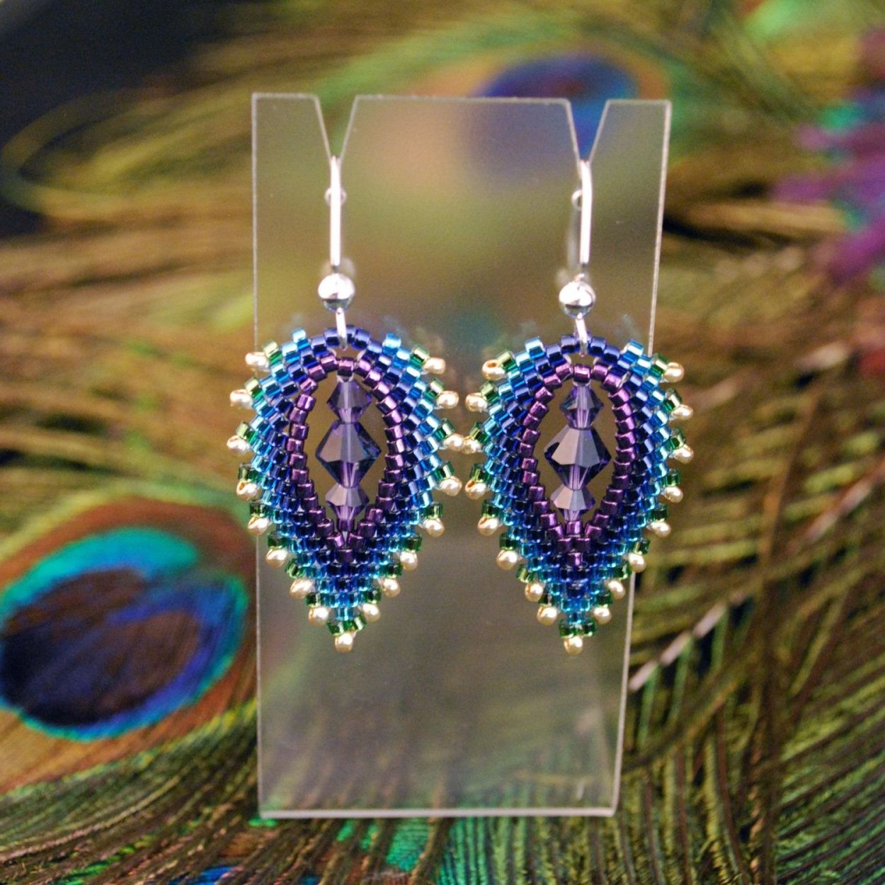 Серьги из бисера оригинальные