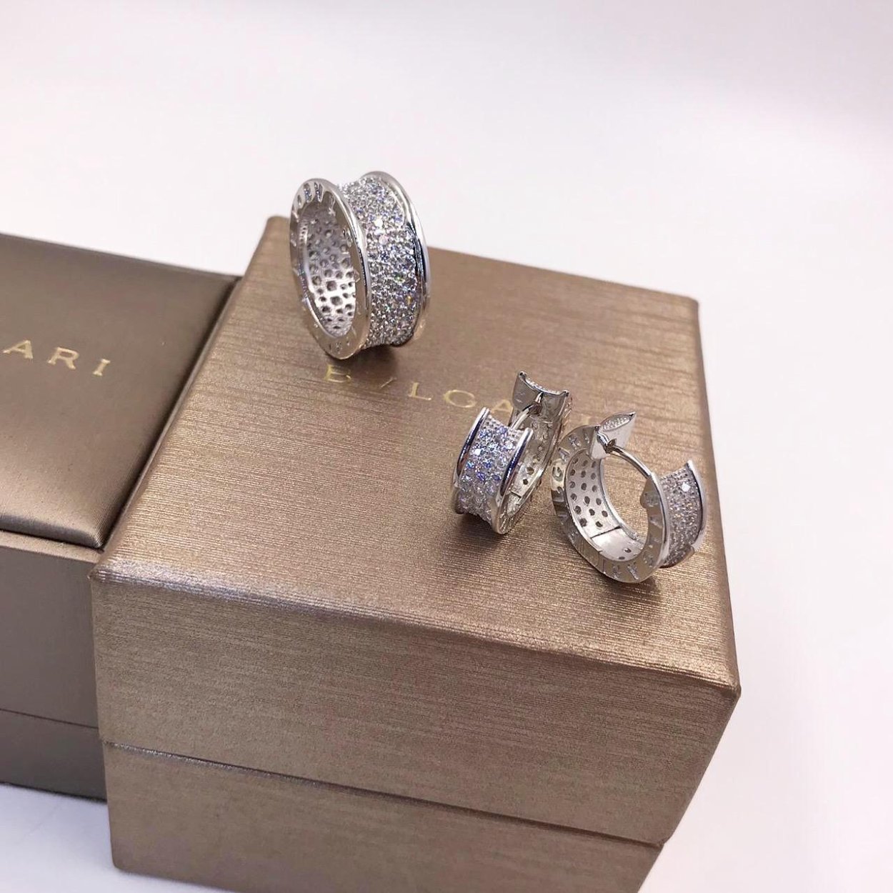 Серьги булгари серебро 925