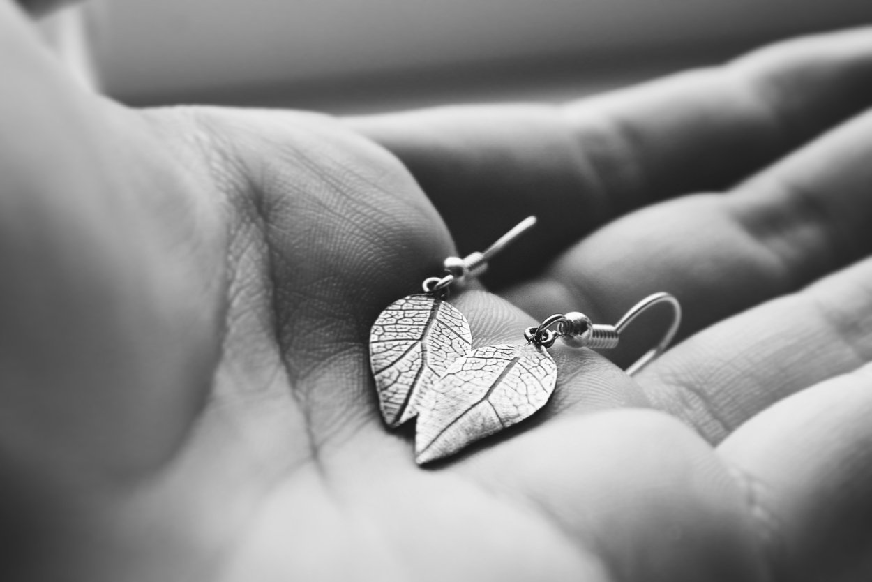 Сережка листик
