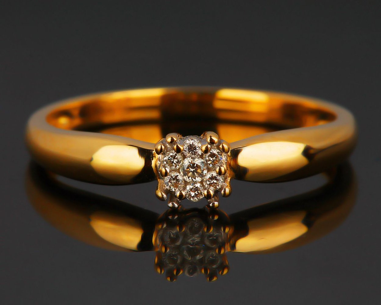 Кольцо с подвеской золото