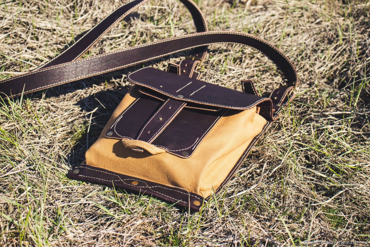 East Leather сумка дорожная канвас
