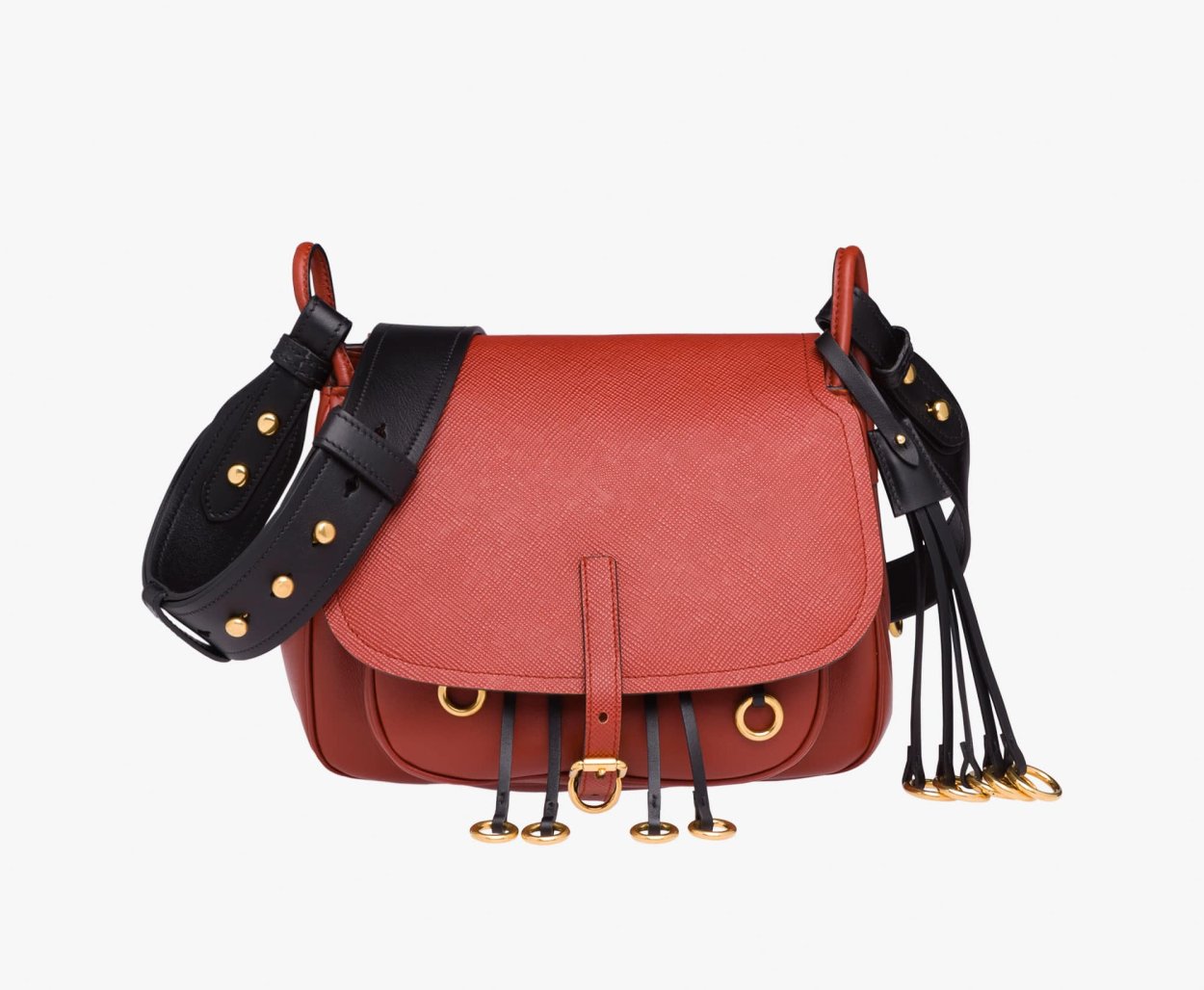 Prada Buckle Flap Pocket Messenger Bag Venezia