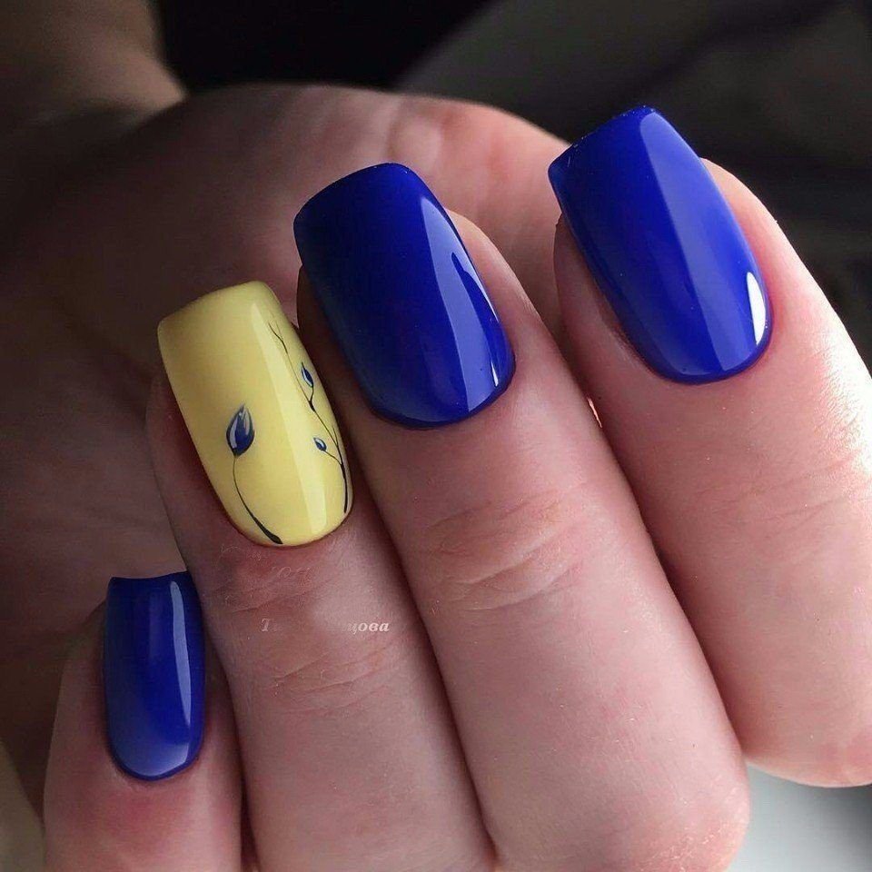 Шеллак синий с желтым