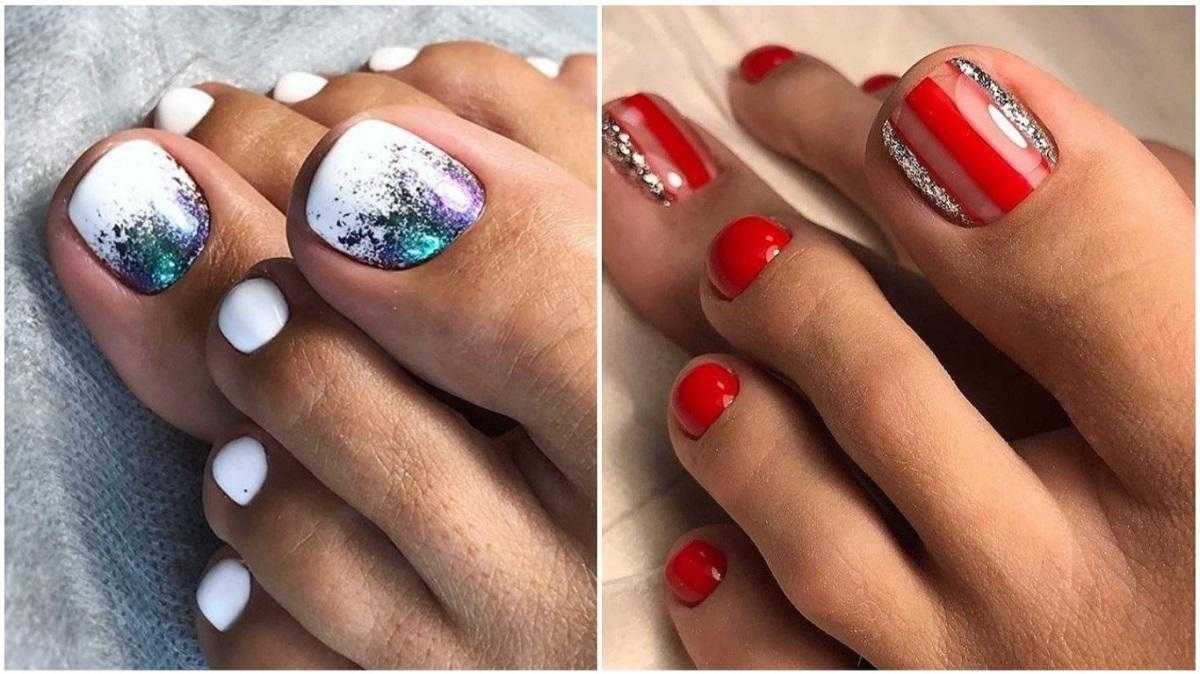 Модный педикюр лето