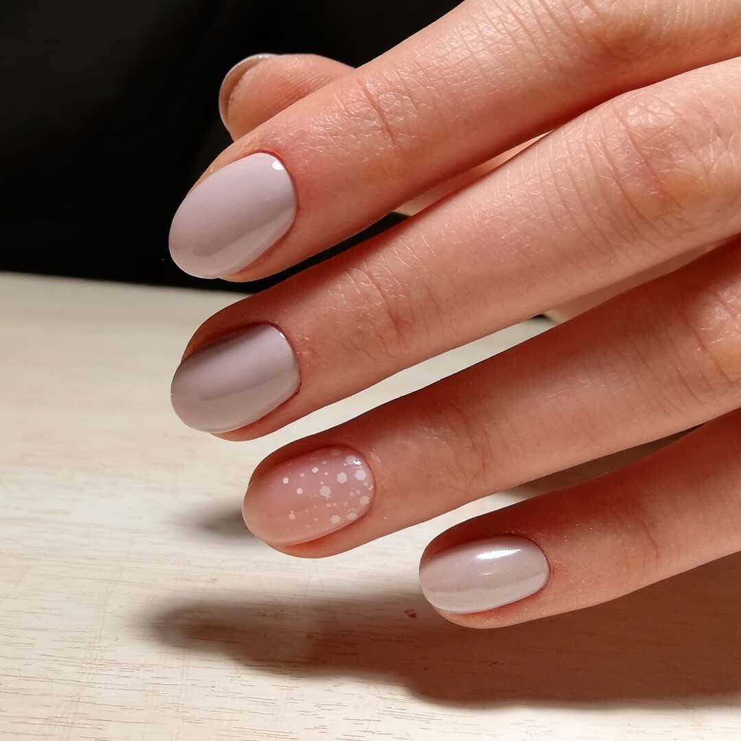 Маникюр на короткие овальные ног