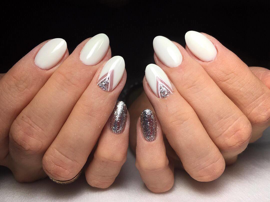 Короткие овальные ногти
