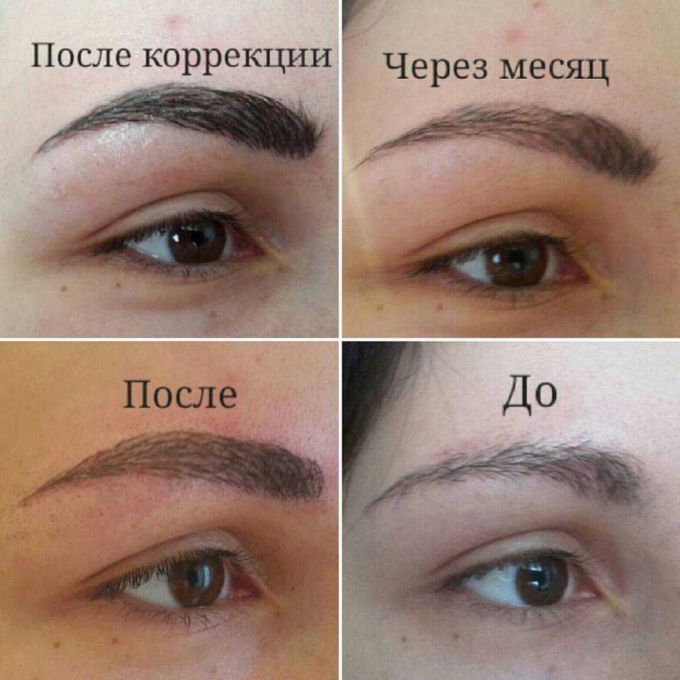 Брови после перманентного макияжа