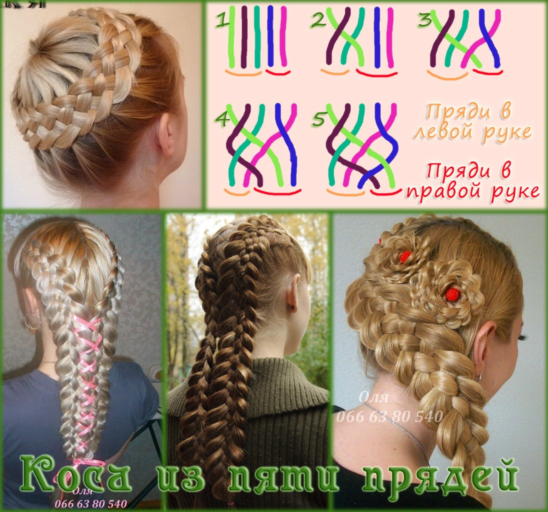 Разные техники плетения кос