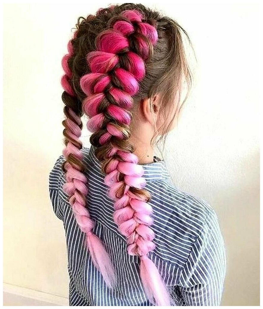 Французские косы с канекалоном