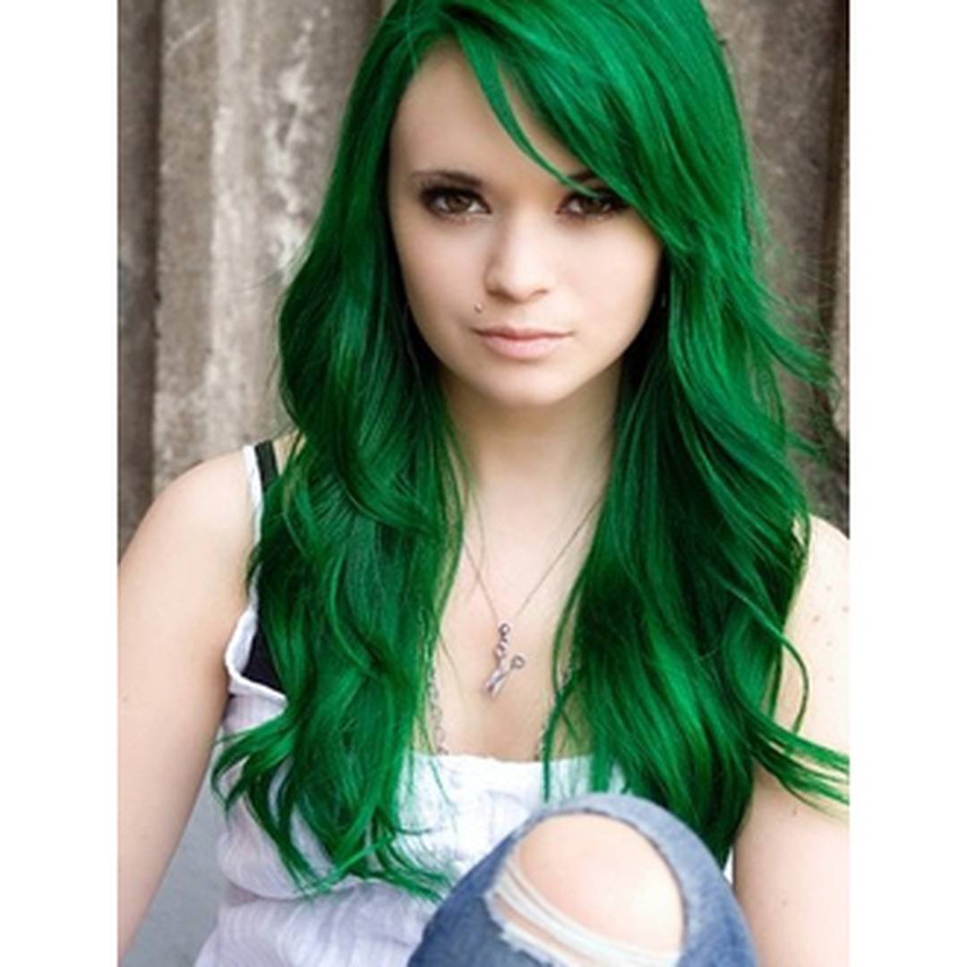 Кимберли Энн Грин Green hair