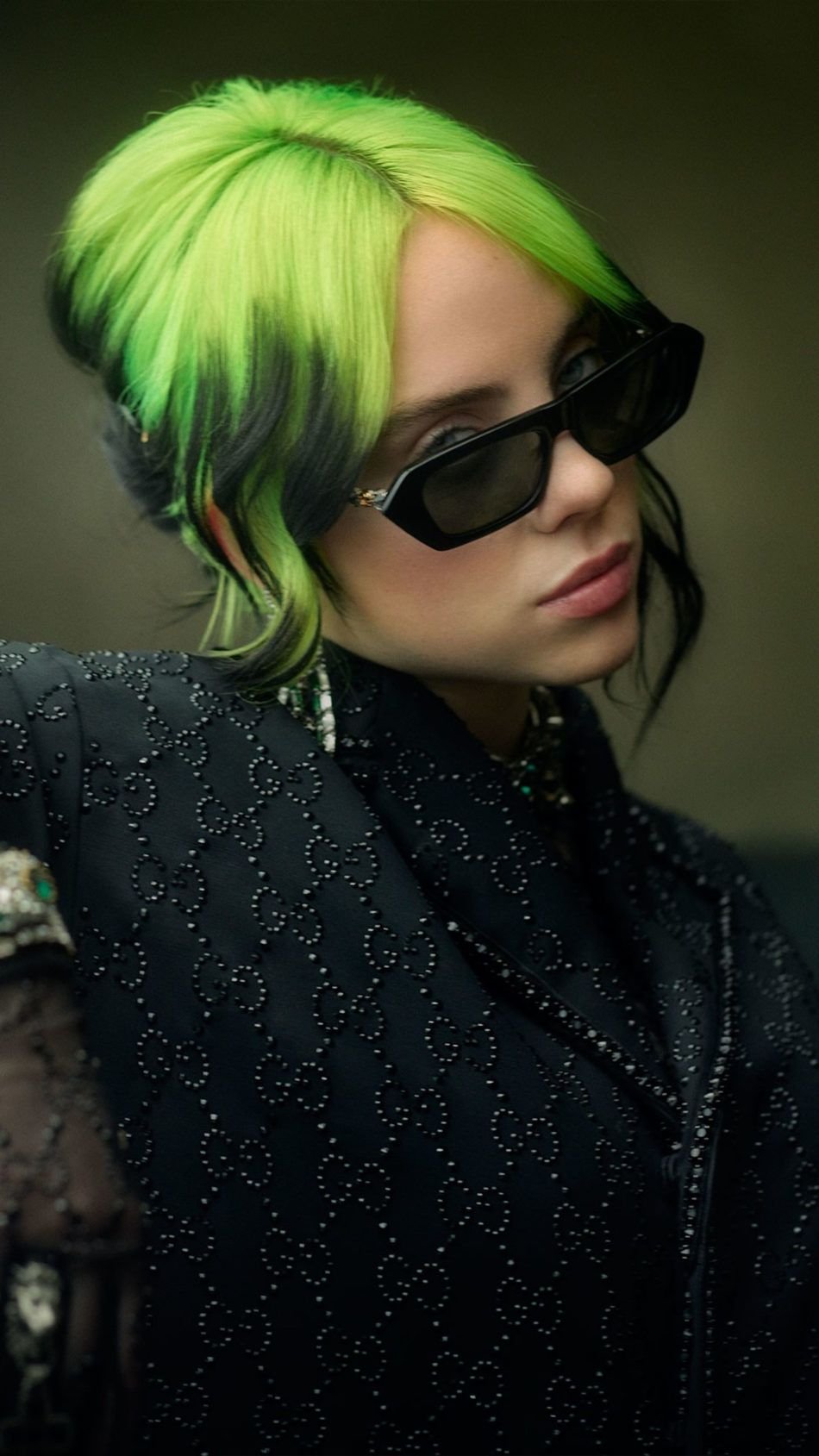 Billie Eilish Green hair