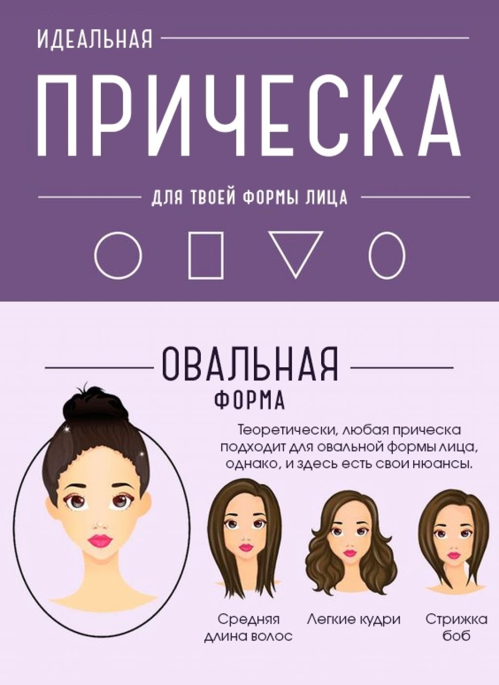 Стрижка ПОФ офрме лица