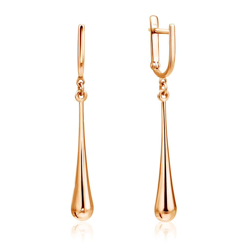 Серьги длинные из золота артикул: 027537