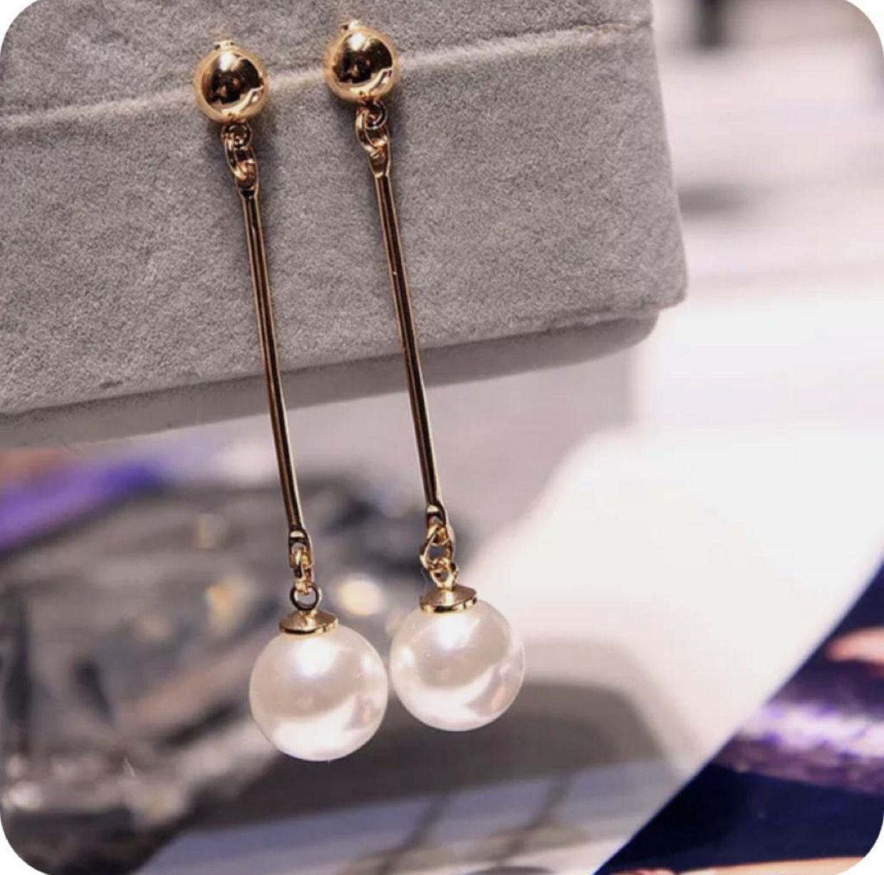 Серьги висюльки корейские