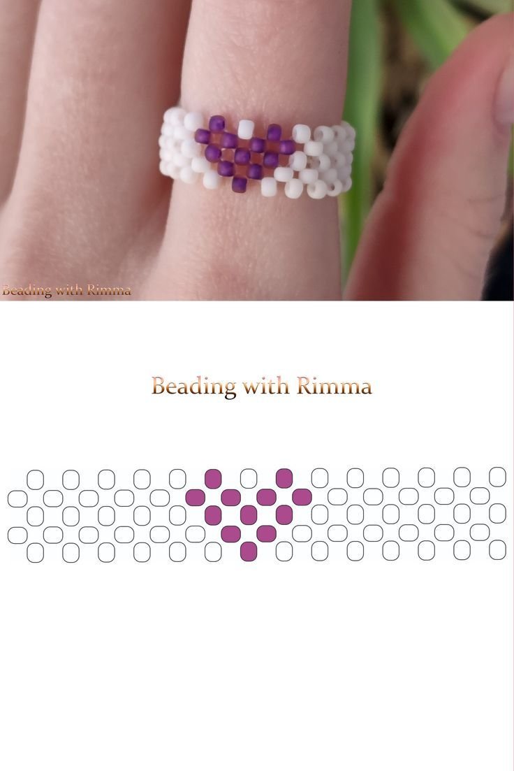 Красивые кольца из бисера