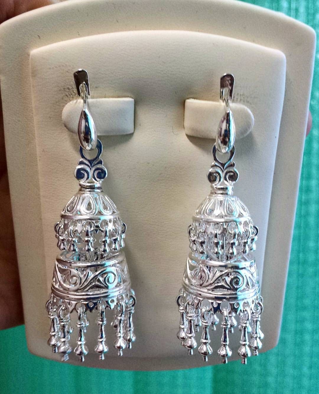 Серьги якутские серебро Чорон