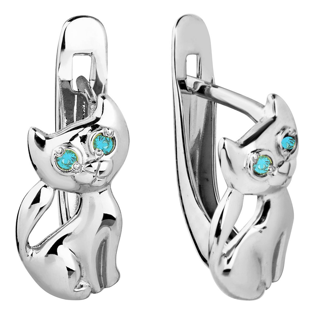 Серьги кошечки для девочки