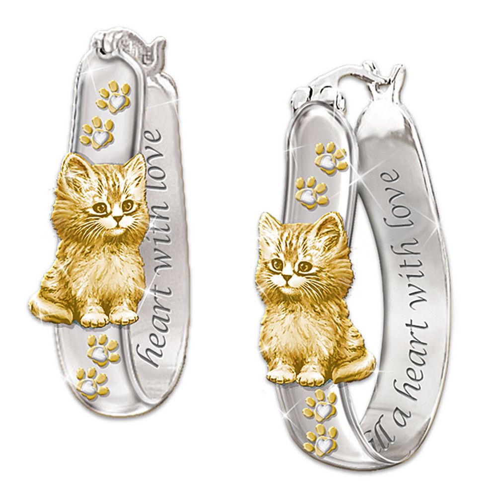Серьги котики