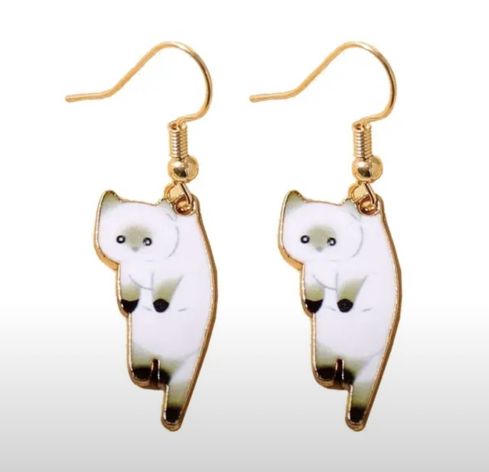 Серьги котики