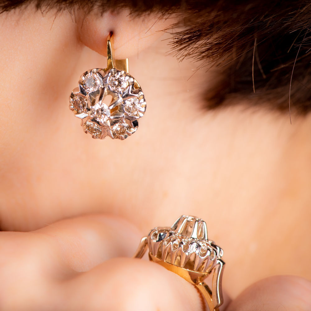 Серьги фианит с105061пв