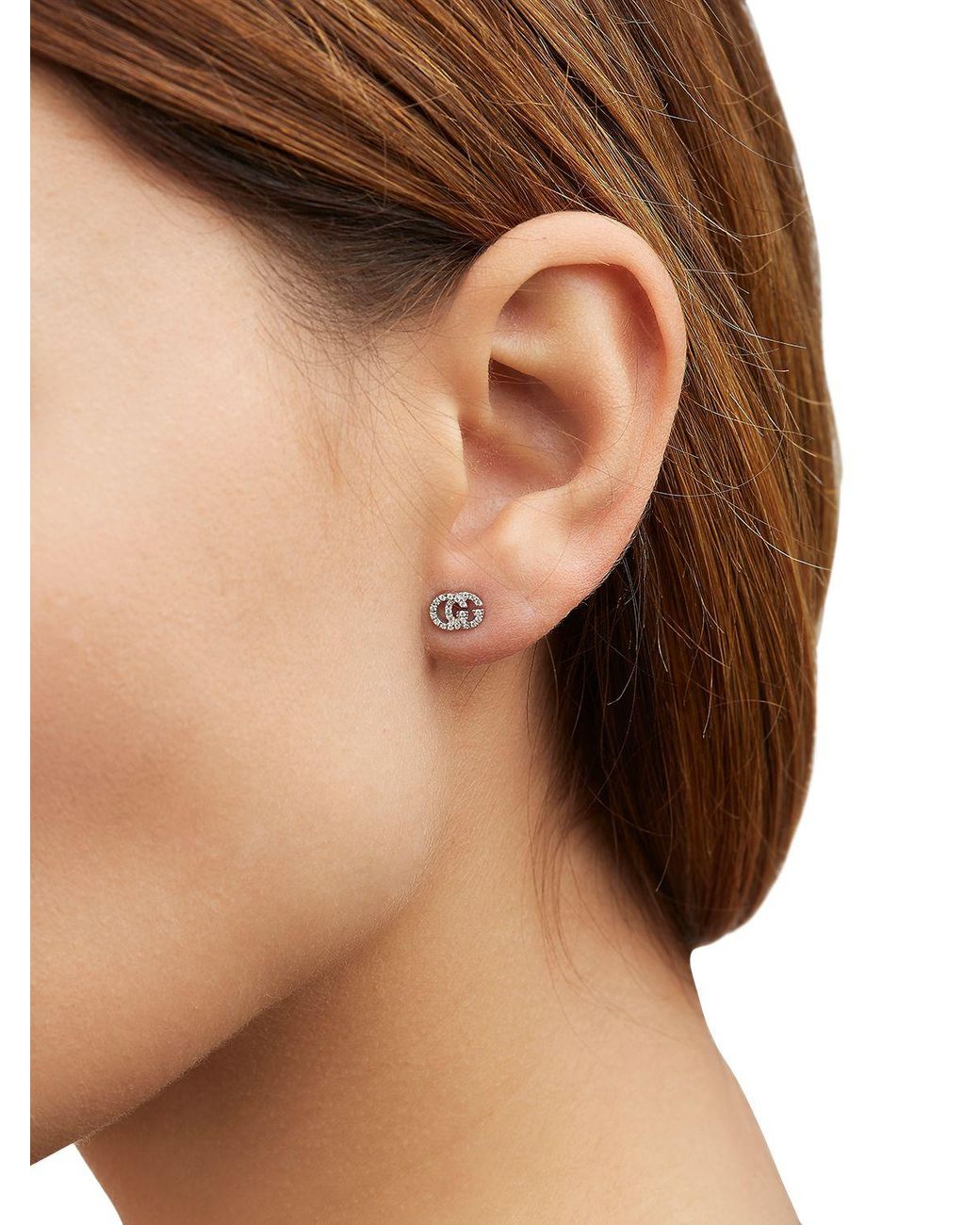 Серьги гвоздики Gucci Interlocking