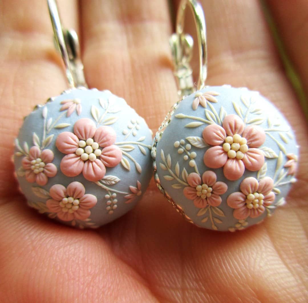 Серьги из полимерной глины