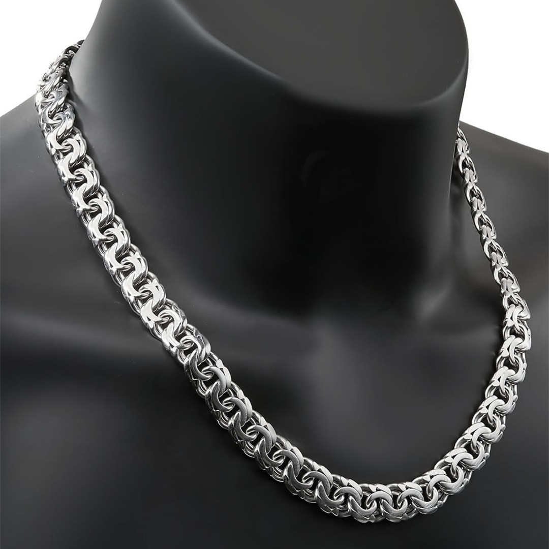Серебряная цепь мужская толстая Bismark