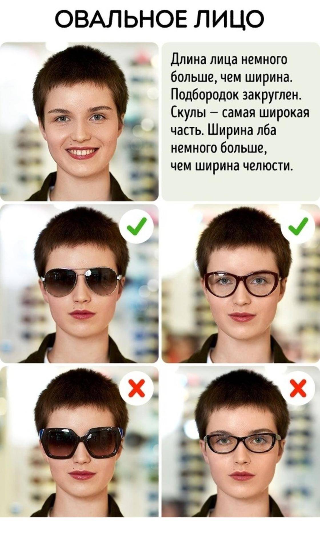 Форма оправы для овального лица для женщин