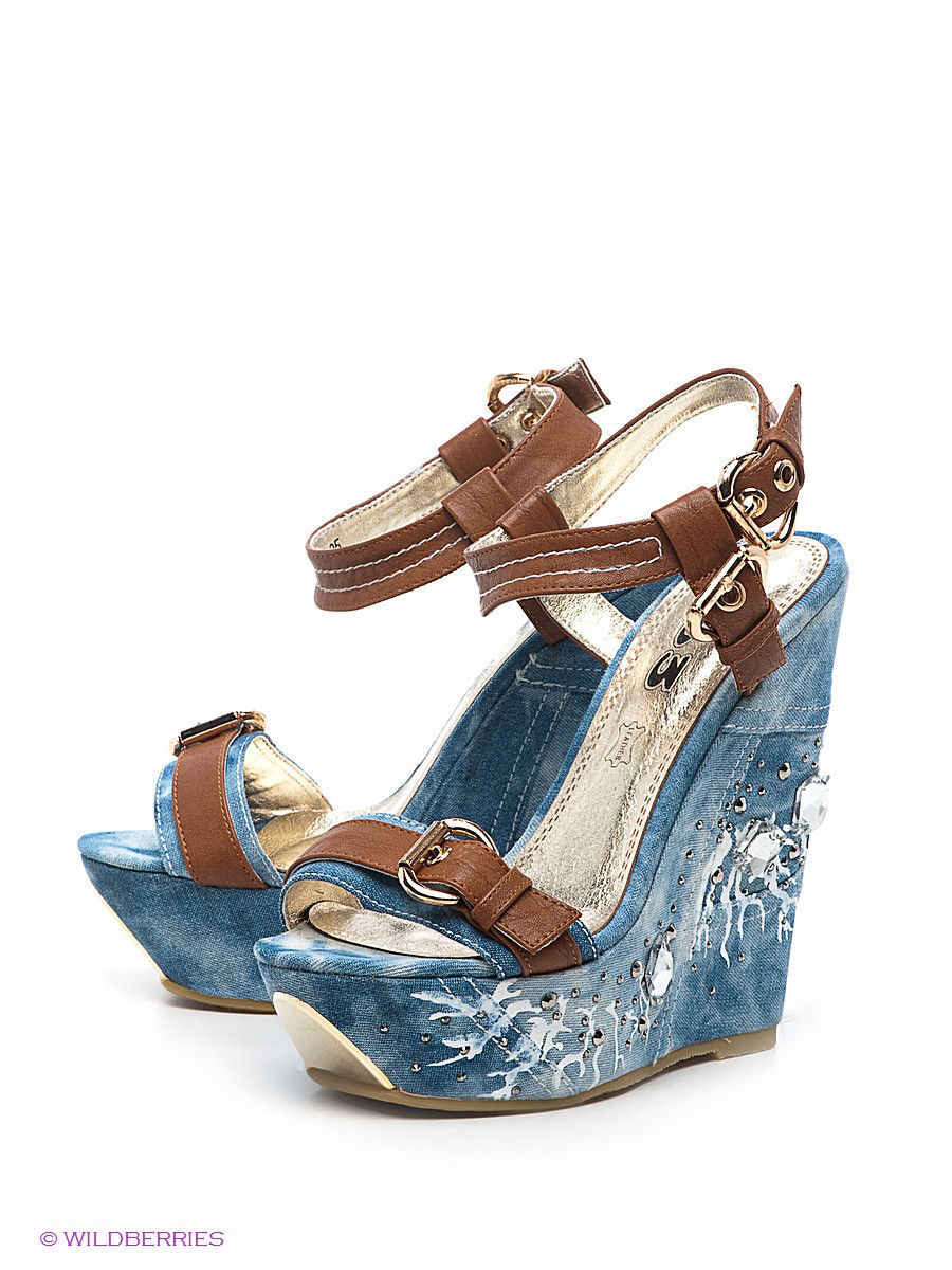 Джинсовые босоножки Loriblu