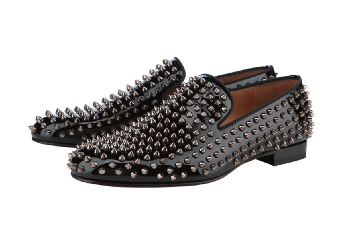 Christian louboutin сапоги с шипами женские