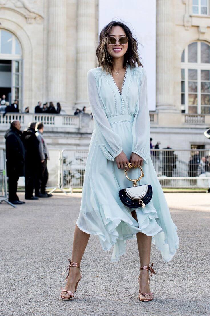 Платье миди 2022 Street Style