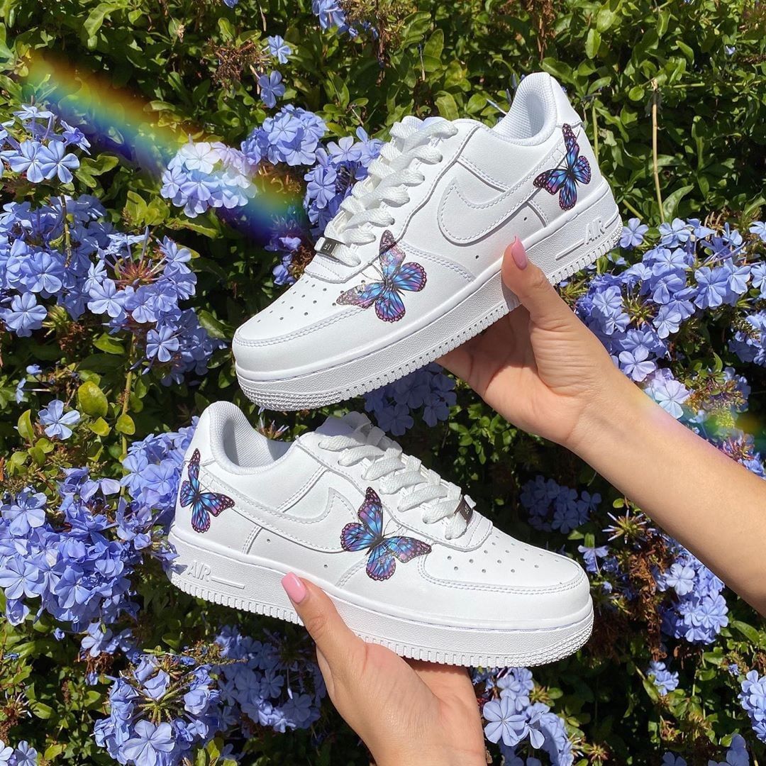 Nike Air Force 1 с цветочками