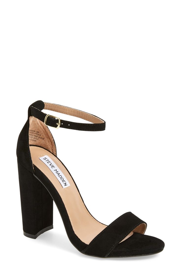Steve Madden черные босоножки замша