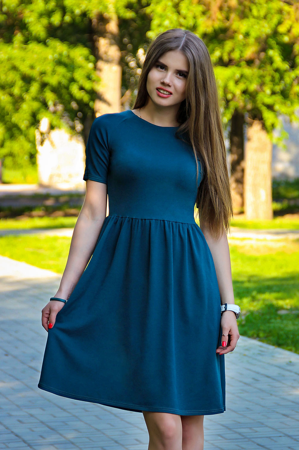 Платье с завышенной талией