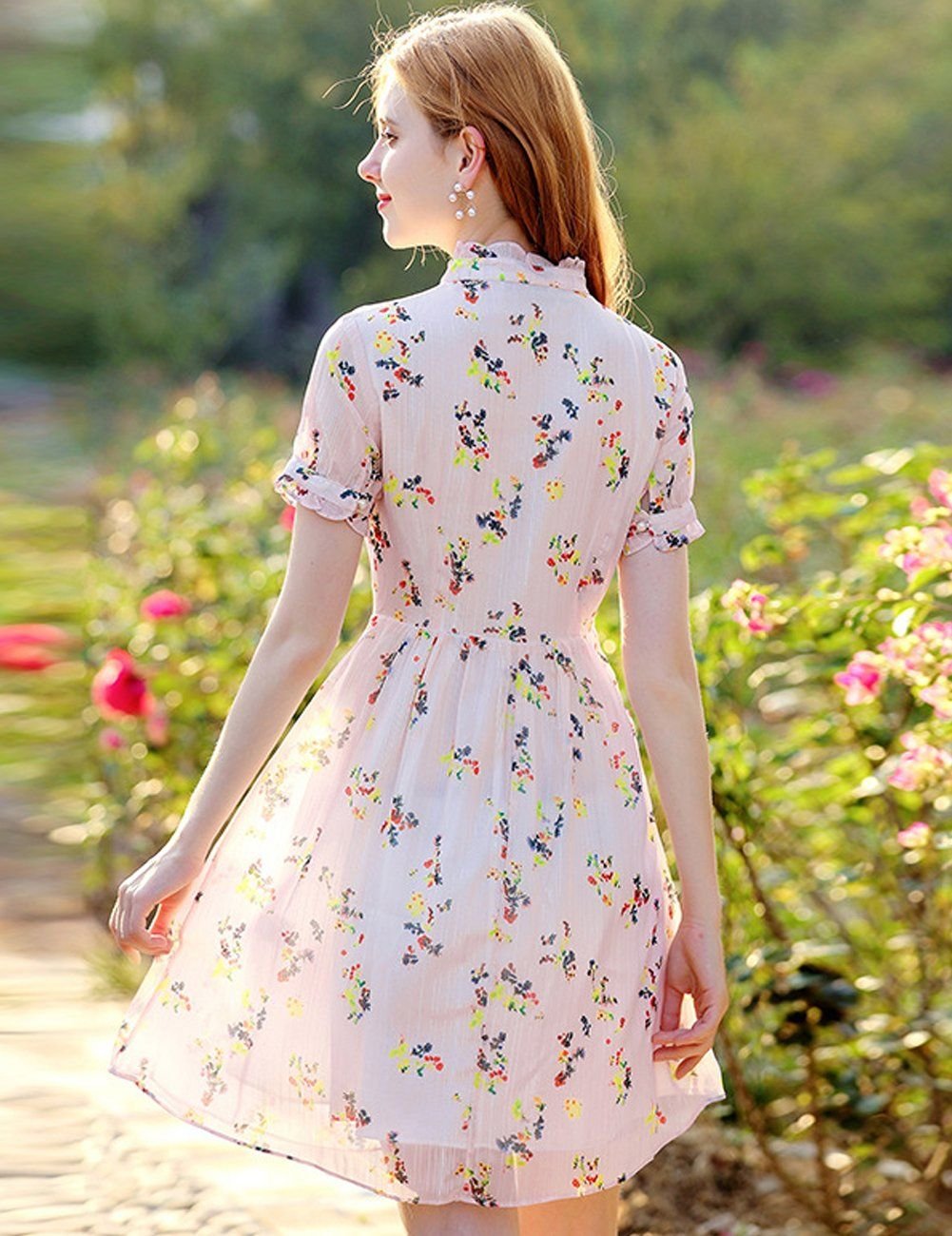 Цветочное платье летнее