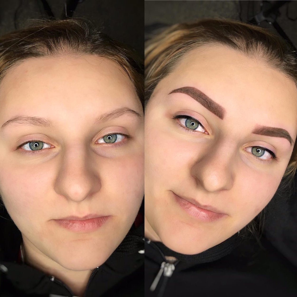 Татуаж до и после
