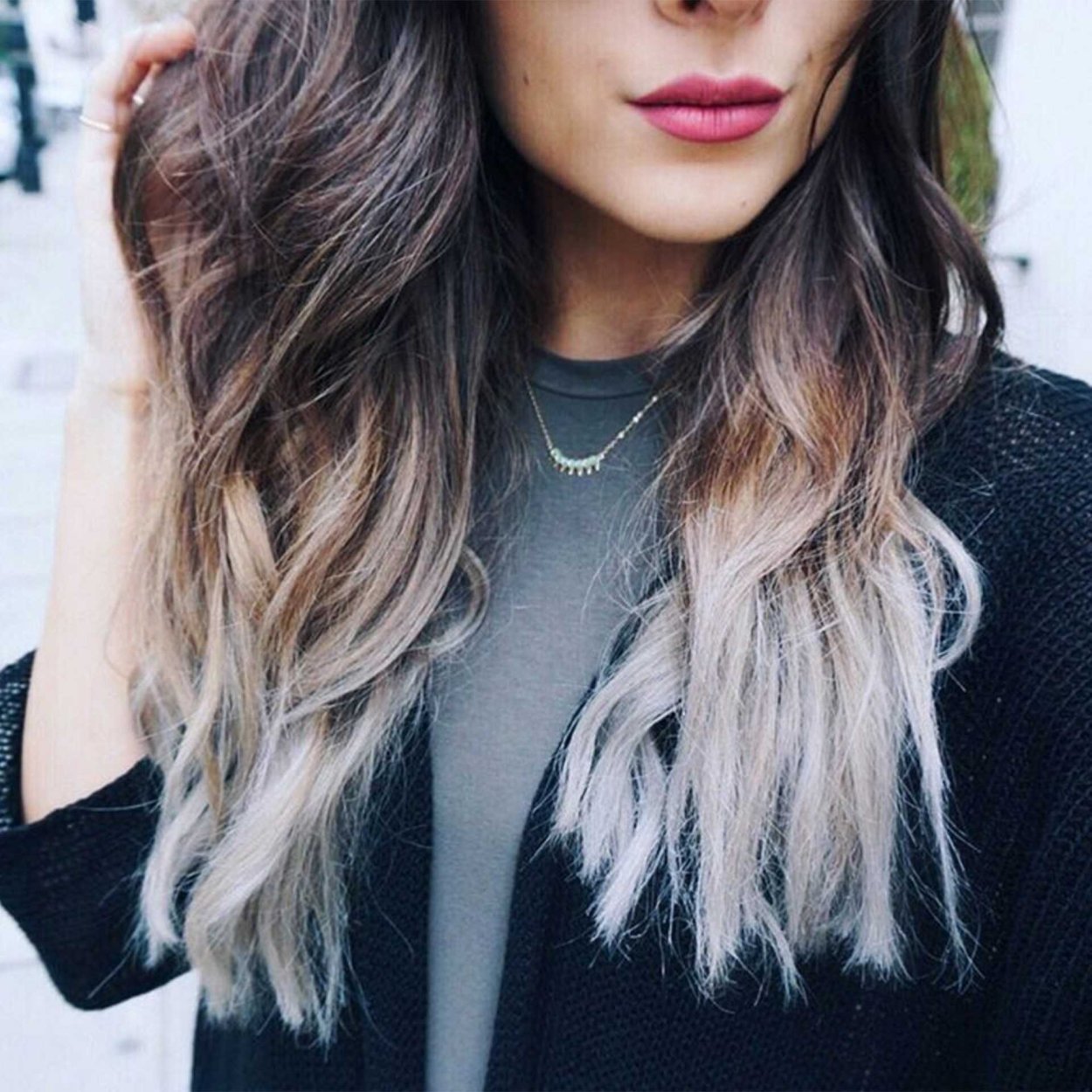 Ombre balyaj Grey
