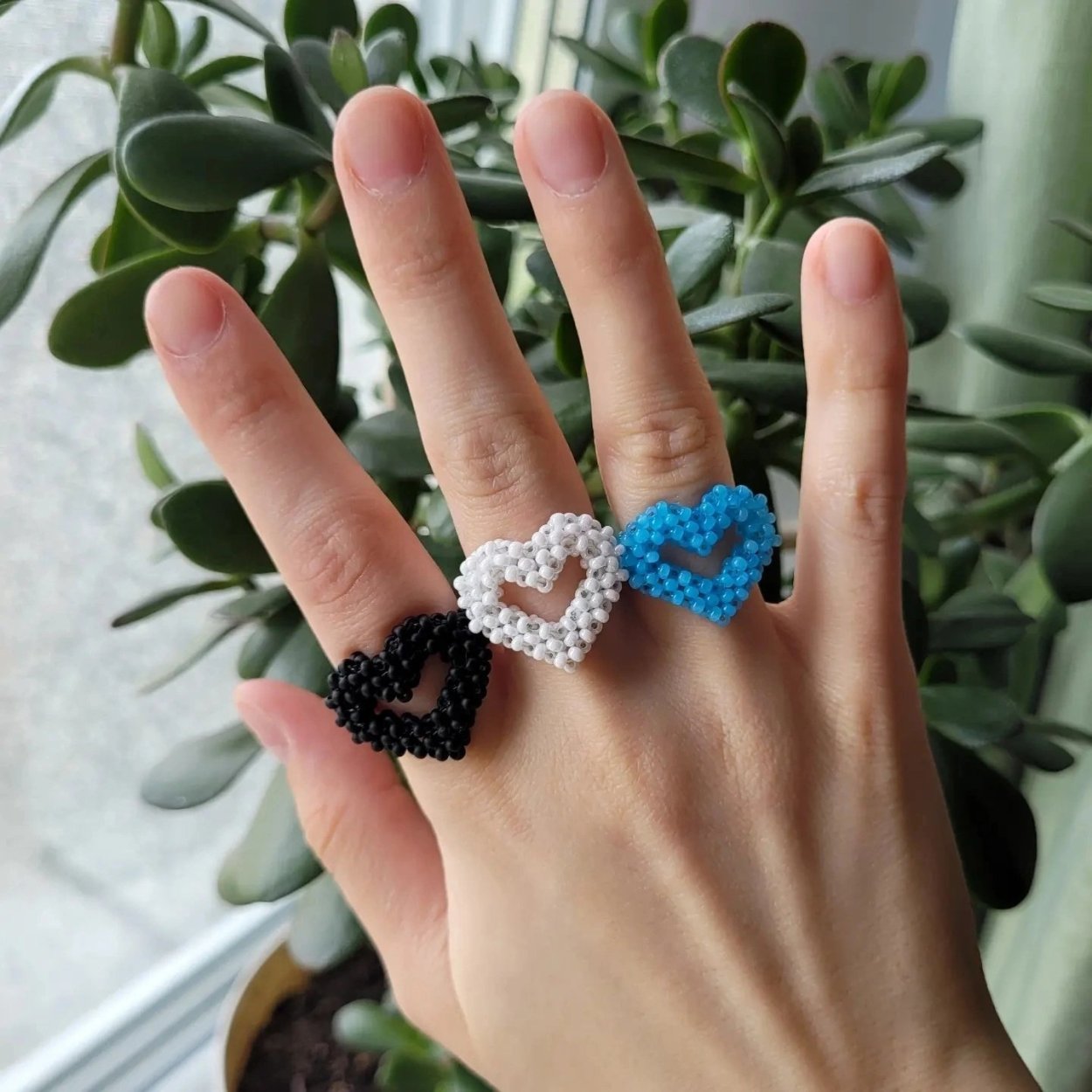 Колечки из бисера