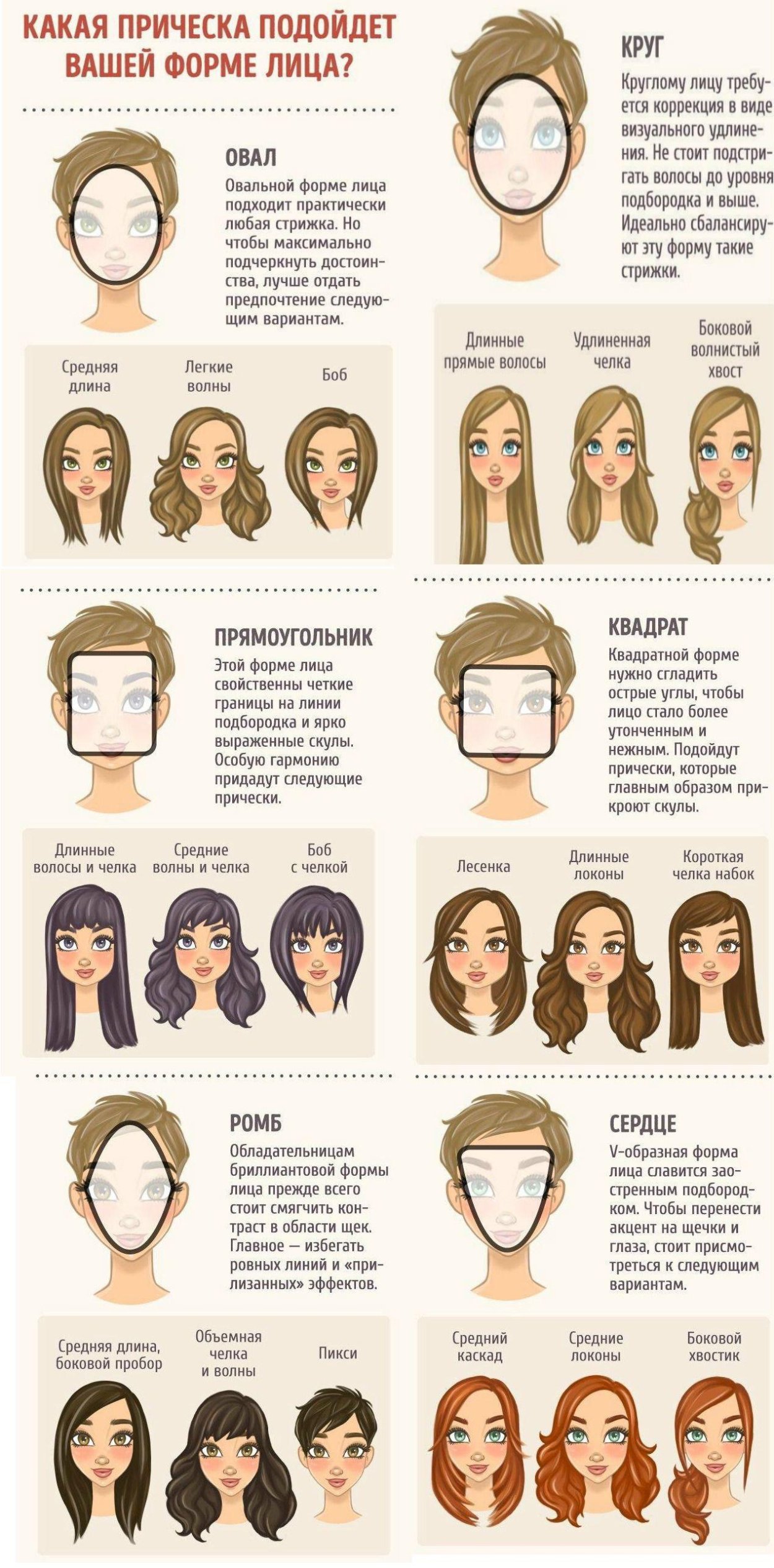 Прически для треугольного лица
