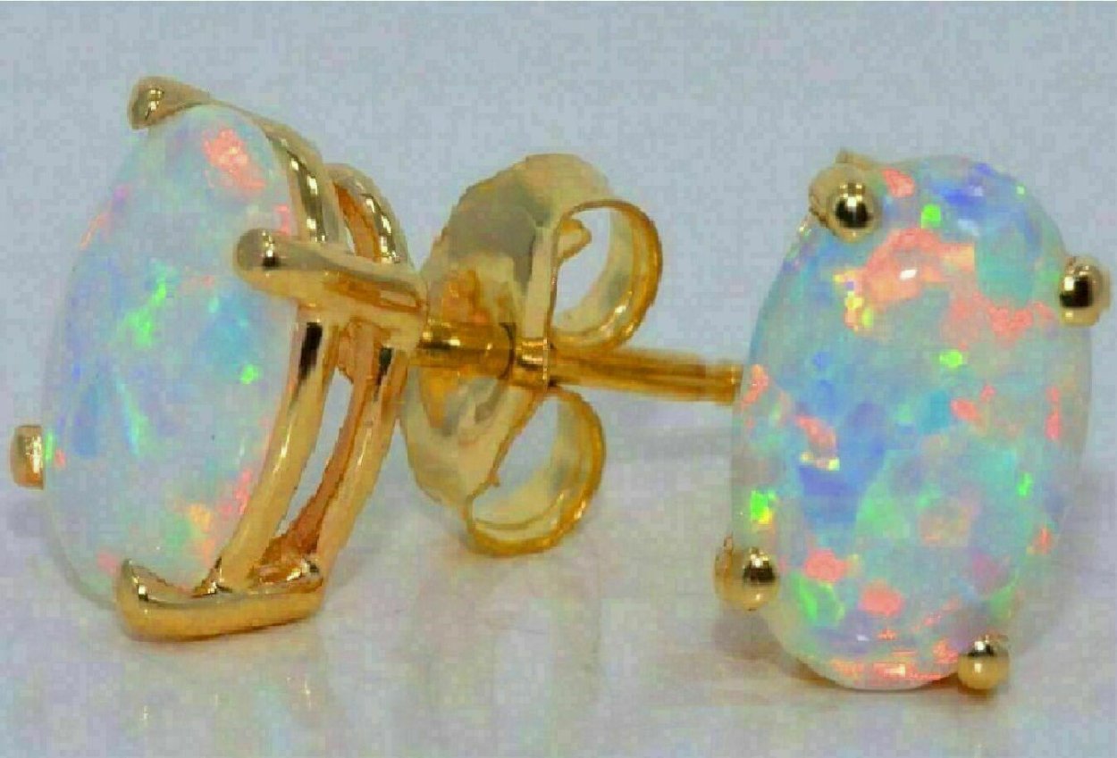Серьги с опалом