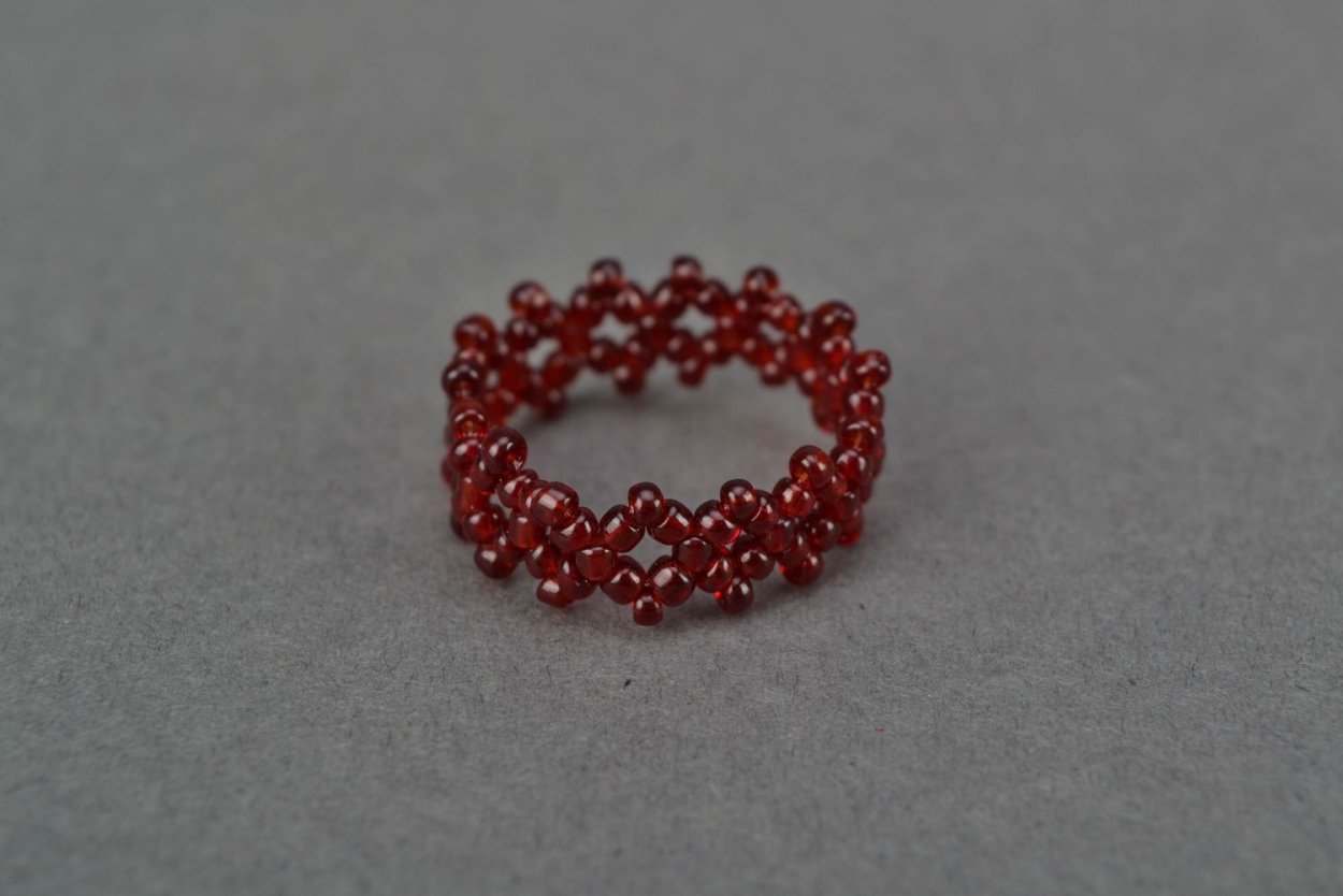 Колечки из бисера