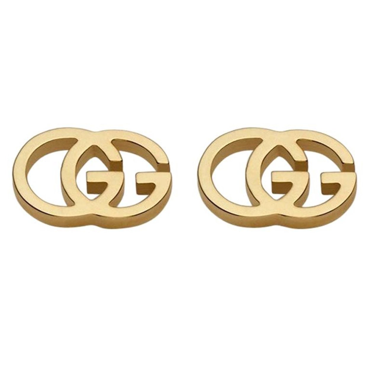 Золотые серьги гуччи gg